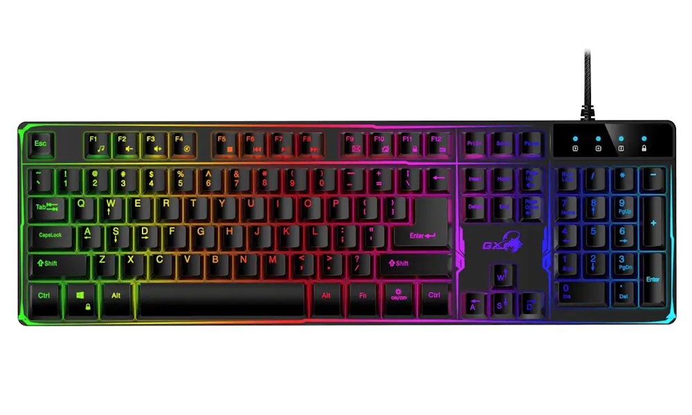 GENIUS GX GAMING Scorpion K8/ drátová/ podsvícená/ USB/ černá/ CZ+SK layout 31310001403