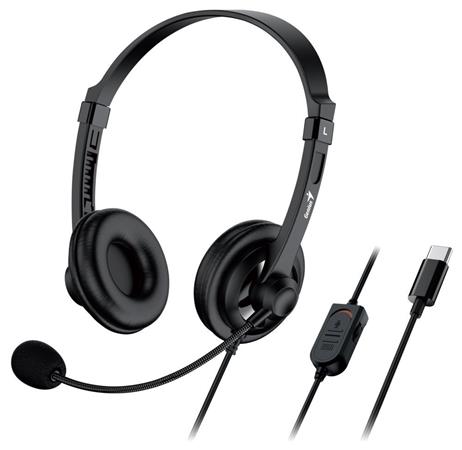 GENIUS headset HS-230U/ USB-C/ délka kabelu 2,4 m 31710021405