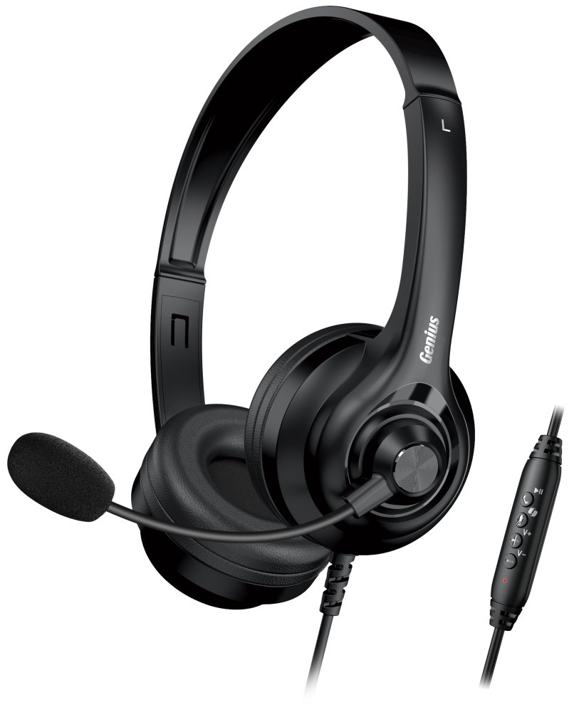 GENIUS headset HS-235U/ USB/ Copilot/ délka kabelu 2,4 m 31710036400