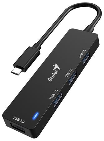GENIUS hub UH-400/ USB-C/ 4x USB3.0/ černý 31240002400