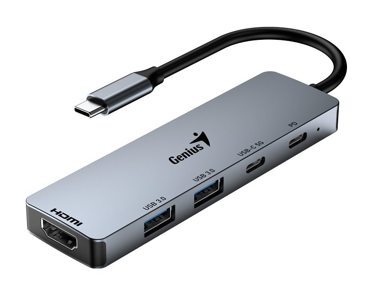 GENIUS hub UH-500/ USB-C/ HDMI/ 2x USB3.0/ USB-C/ 100W PD/ šedý 31240003400