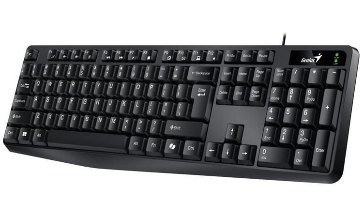Genius KB-117 COPILOT klávesnica drôtová (USB) CZ/SK, čierna 31310016415