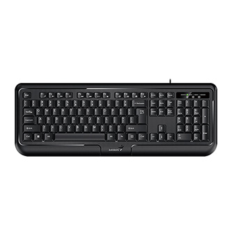 Genius KB-118 II, klávesnica CZ/SK, klasická, vode odolná typ drôtová (PS/2), čierna 31310051410