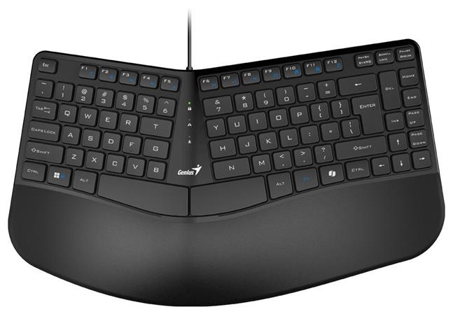 GENIUS KB-700/ Drátová/ Copilot/ ergonomická/ předložka/ USB/ CZ+SK layout 31310053403