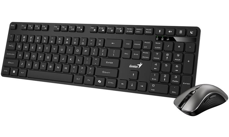 Genius KM-8216S COPILOT, sada klávesnice s bezdrôtovou optickou myšou, CZ/SK, klasická, čierna 31340018403