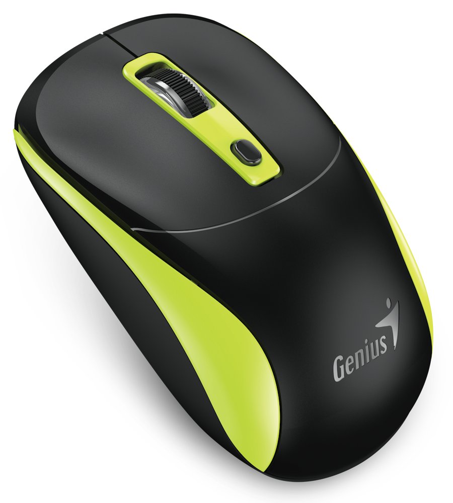 GENIUS NX-7123 BlackGreen/ 1200 dpi/ bezdrátová/ Copilot/ 4tlačítková/ USB-A/ USB-C/ černozelená 31030043403