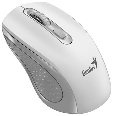 Genius NX-8025S Myš, bezdrátová, optická, 1200DPI, 4 tlačítka, tichá, Copilot, 2,4GHz, bílo-šedá 31030048401