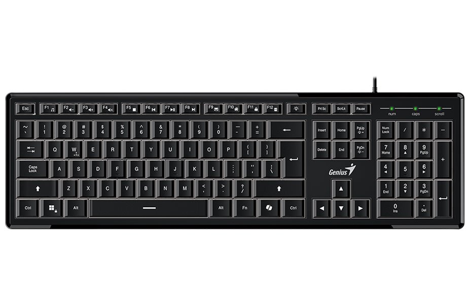 GENIUS Slimstar 820/ Drátová/ podsvícená/ Copilot/ USB/ CZ+SK layout 31310055403