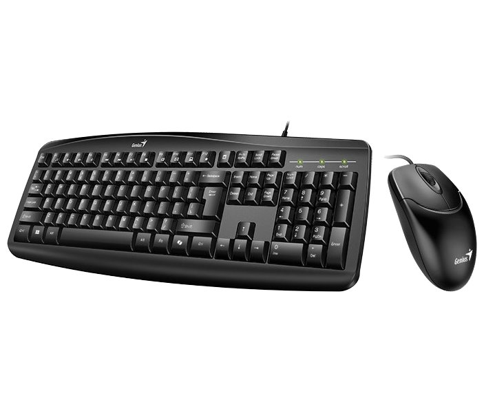 Genius Smart KM-200 Copilot, sada klávesnice s drôtovou optickou myšou, CZ/SK, drôtová (USB), čiern 31330003419