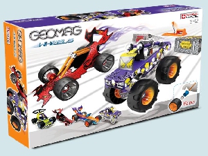 GEOMAG Wheels Race Large, čtyři auta, 62 dílků 704