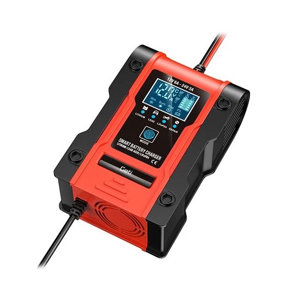 Geti GCA002 12/24V nabíječka akumulátorů, Pb, LiFePO4, 6/3A