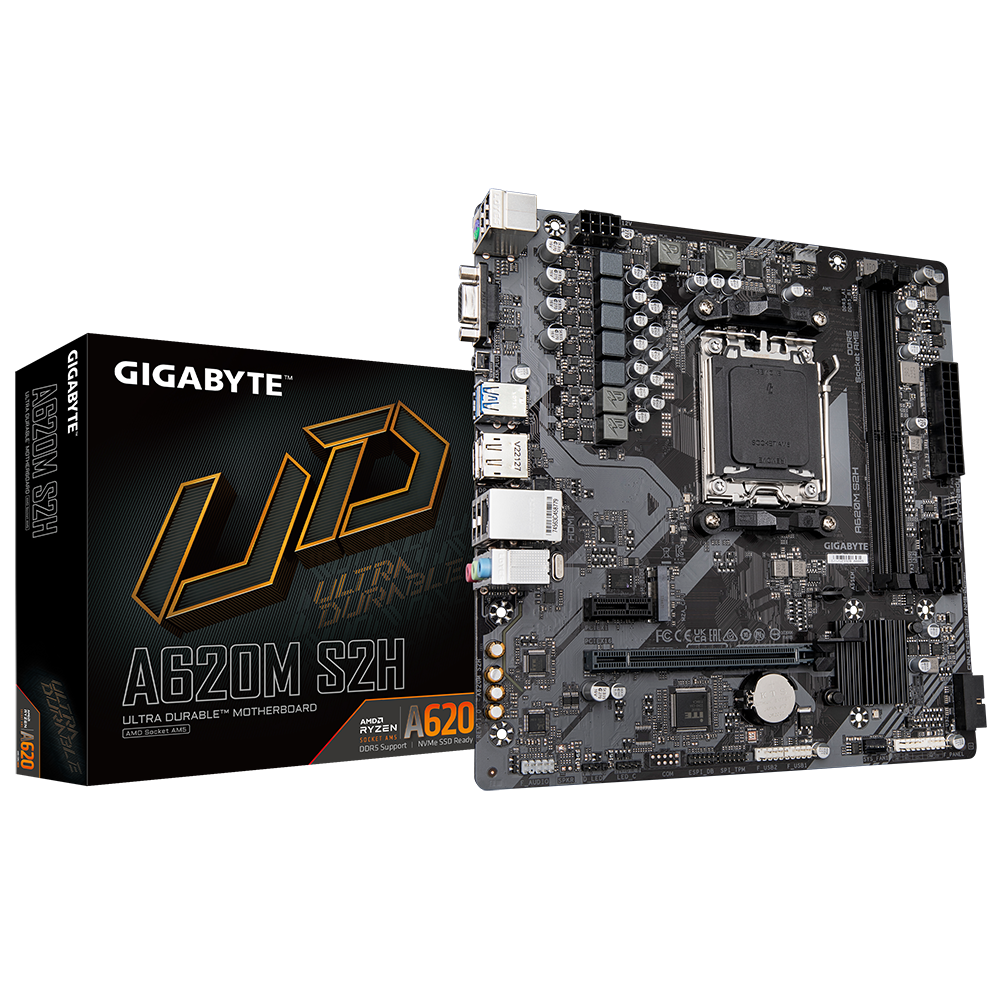 Gigabyte A620M S2H, AMD A620, AM5, 2xDDR5, mATX