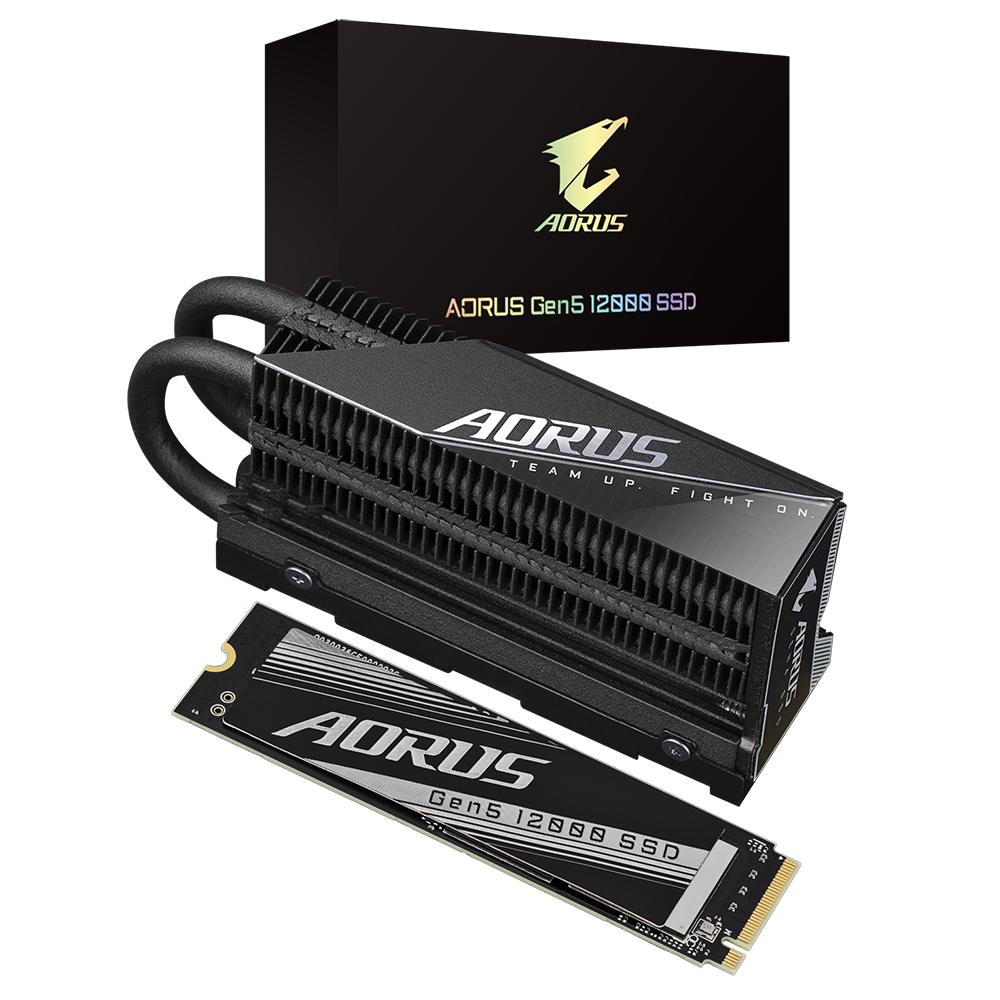 Gigabyte AORUS 12000 SSD 1TB NVMe Gen5, HeatSink AG512K1TB