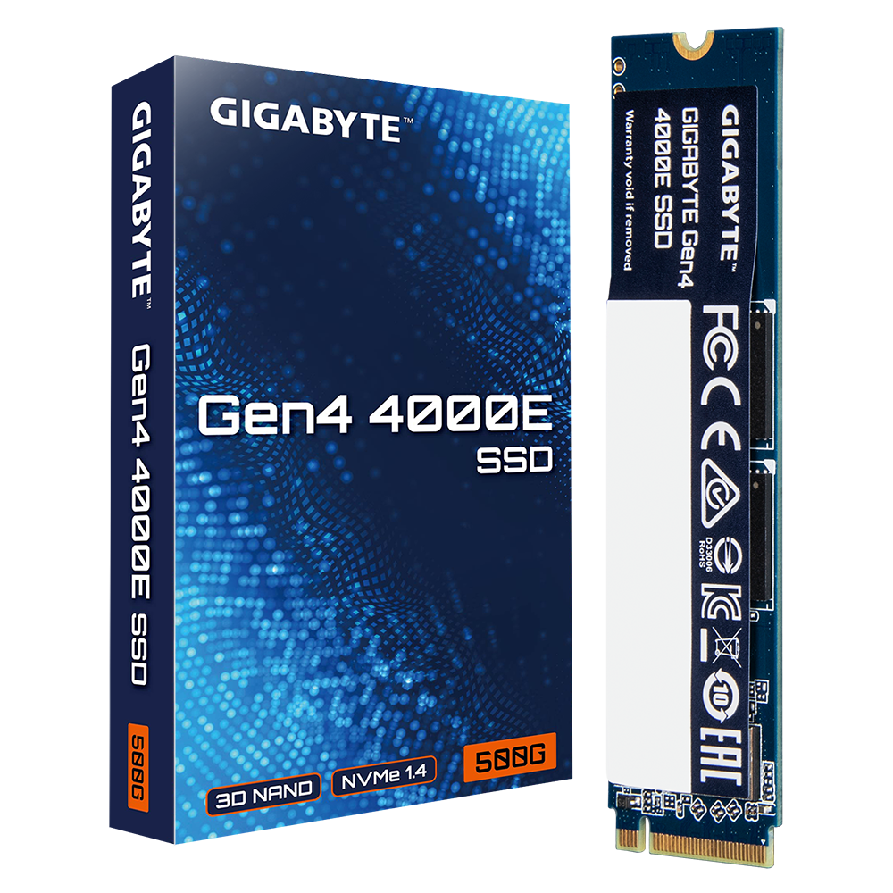 Gigabyte AORUS 4000E SSD 500GB M.2 NVMe Gen4 3600/3000 MBps G440E500G