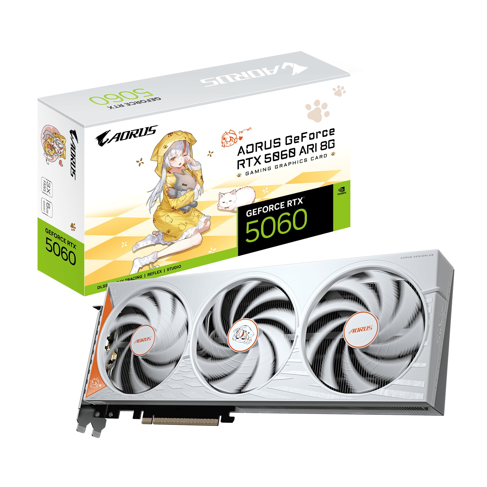 GIGABYTE AORUS GeForce RTX 5060 ARI/8GB/GDDR7 GV-N5060AORUS ARI-8GD