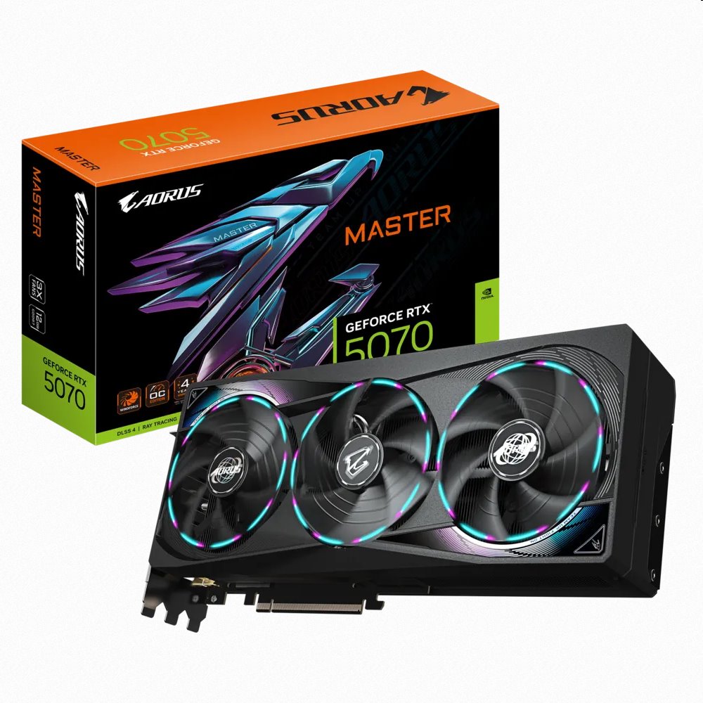 GIGABYTE AORUS GeForce RTX 5070 MASTER/12GB/GDDR7 GV-N5070AORUS M-12GD