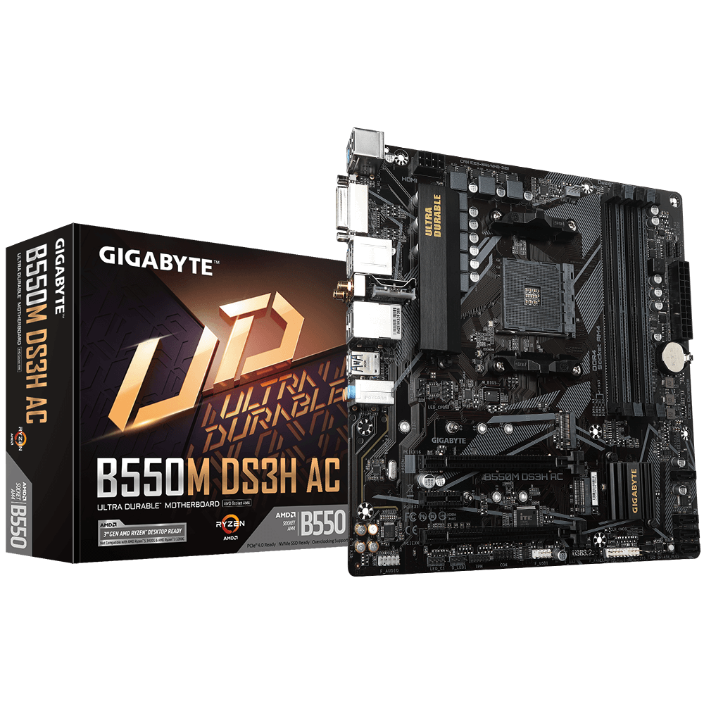GIGABYTE B550M DS3H AC/AM4/mATX