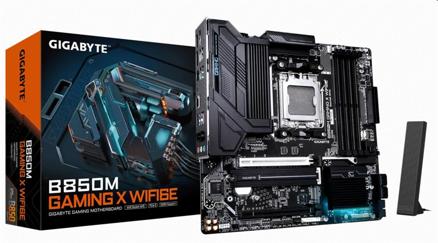 Gigabyte B850M GAMING X WIFI6E, AMD B850, AM5, 4xDDR5, mATX B850M GAMING X WF6E