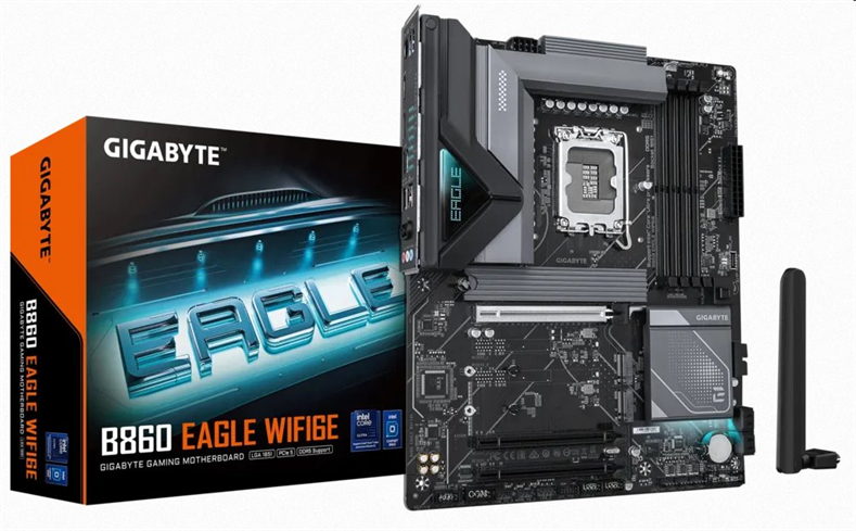 Gigabyte B860 EAGLE WIFI6E, Intel B860, LGA1851, 4xDDR5, ATX