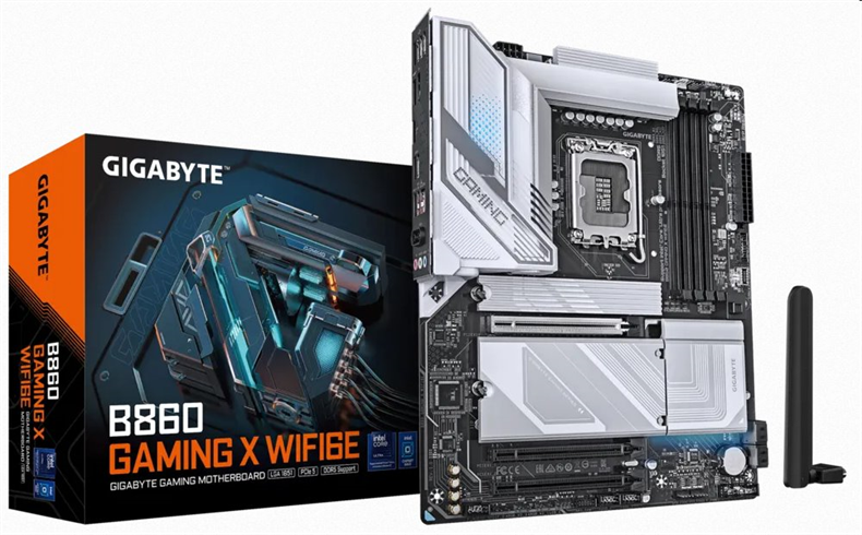 Gigabyte B860 GAMING X WIFI6E, Intel B860, LGA1851, 4xDDR5, ATX