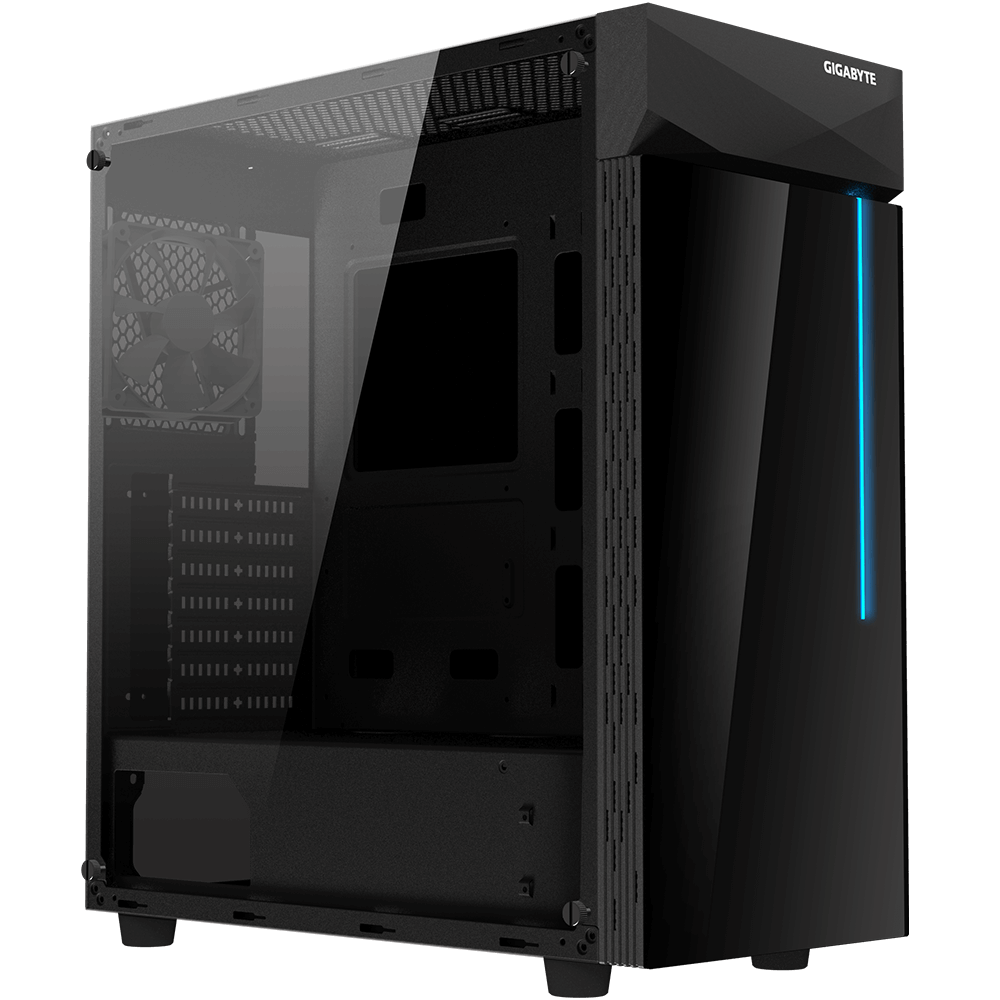 Gigabyte case C200 GLASS, ATX, Mid Tower, POŠKODENÝ OBAL GB-C200G#obal