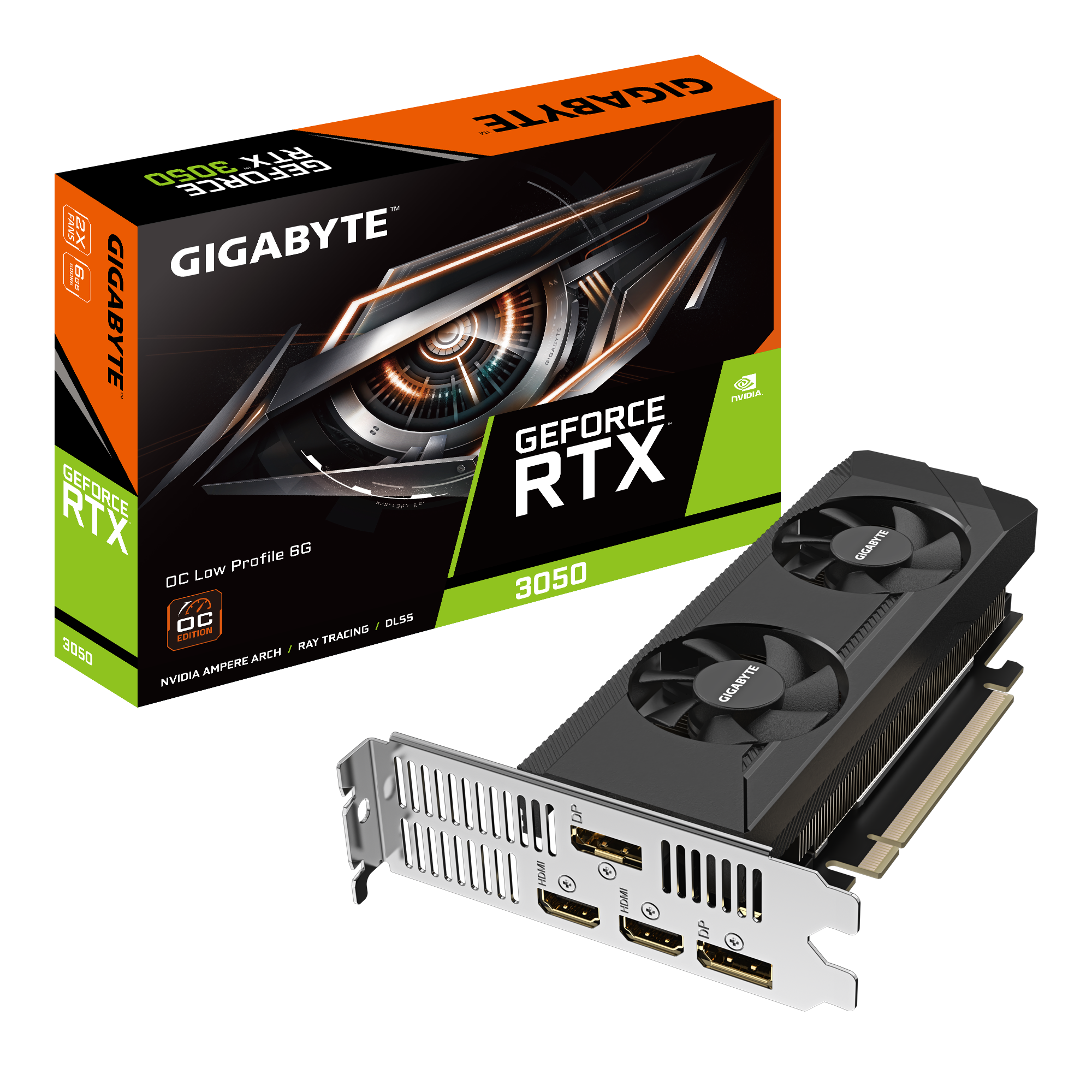 Gigabyte GeForce RTX 3050 OC Low Profile 6G GV-N3050OC-6GL