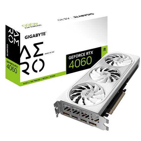 Gigabyte GeForce RTX 4060 8G OC AERO GV-N4060AERO OC-8GD