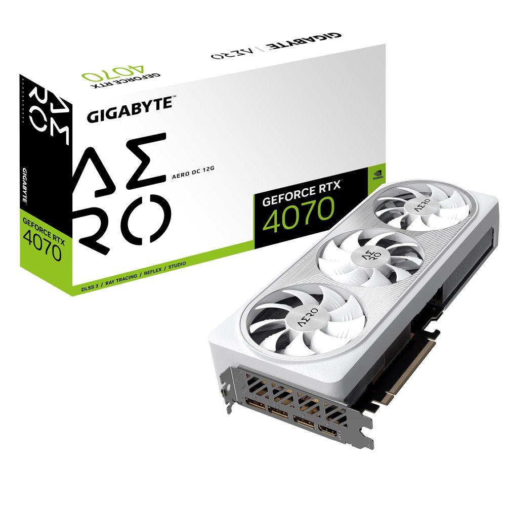 Gigabyte GeForce RTX 4070 AERO OC V2 12G GV-N4070AERO OCV2-12GD
