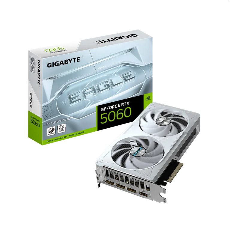 Gigabyte GeForce RTX 5060 EAGLE OC ICE 8G GV-N5060EAGLEOC ICE-8GD