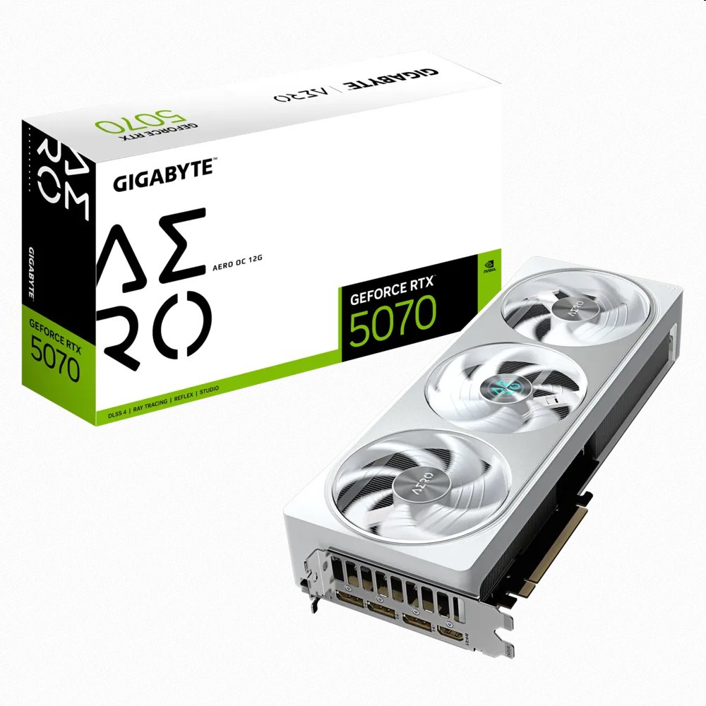 GIGABYTE GeForce RTX 5070 AERO/OC/12GB/GDDR7 GV-N5070AERO OC-12GD