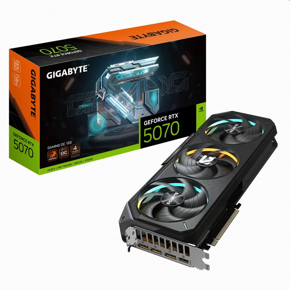GIGABYTE GeForce RTX 5070/Gaming/OC/12GB/GDDR7 GV-N5070GAMING OC-12GD