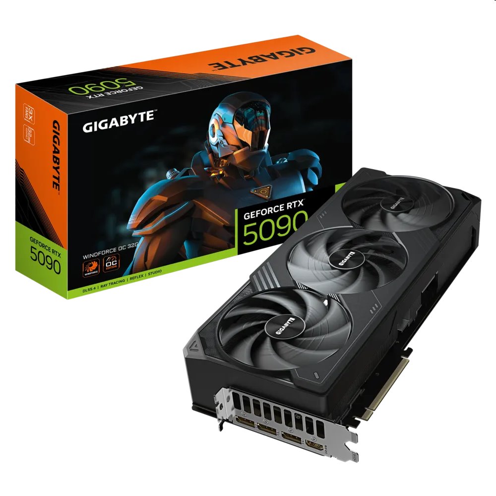 GIGABYTE GeForce RTX 5090 WINDFORCE/OC/32GB/GDDR7 GV-N5090WF3OC-32GD