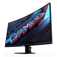 GIGABYTE LCD - 27" Gaming monitor GS27QCA, Prohnutý VA 1500R, 2560x1440 QHD, 180Hz, 5000:1, 250cd/m2, 1ms, 2xHDMI, 1xDP