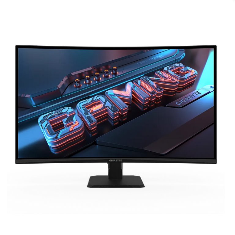 GIGABYTE LCD - 32" Gaming monitor GS32QCA, Prohnutý VA 1500R, 2560x1440 QHD, 180Hz, 3500:1, 250cd/m2, 1ms, 2xHDMI, 1xDP