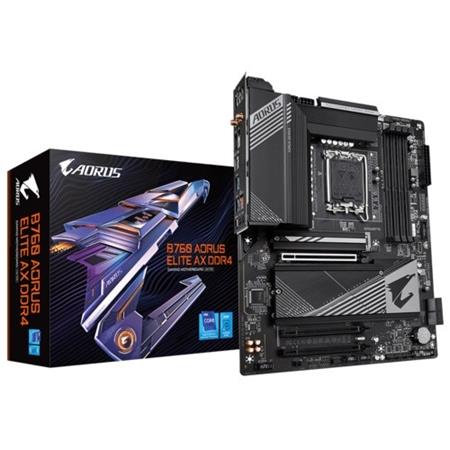GIGABYTE MB Sc LGA1700 B760 AORUS ELITE AX DDR4, Intel B760, 4xDDR4, 1xDP, 1xHDMI, WI-FI B760 A ELITE AX DDR4