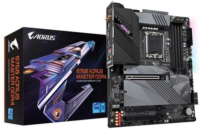 GIGABYTE MB Sc LGA1700 B760 AORUS MASTER DDR4, 4xDDR4, 1xDP, 1xHDMI, WI-FI B760 A MASTER DDR4