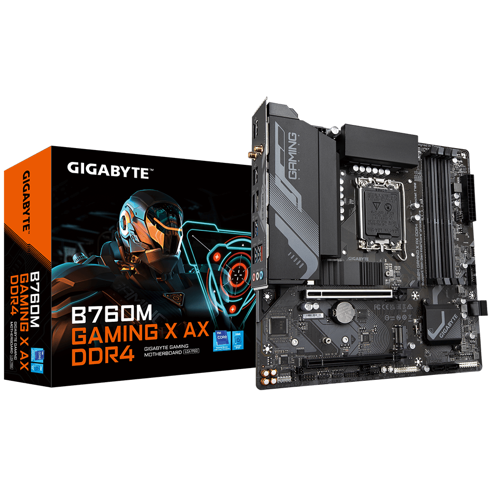 GIGABYTE MB Sc LGA1700 B760M GAMING X AX DDR4, 4xDDR4, 1xDP, 1xHDMI, WI-FI, mATX B760M G X AX DDR4