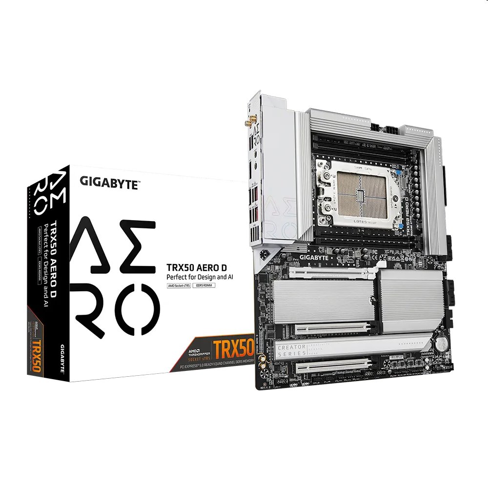 GIGABYTE MB Sc sTR5 TRX50 AERO D, AMD TRX50, 4xDDR5, WI-FI, E-ATX