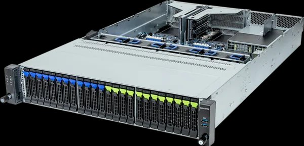 Gigabyte R263-Z32-AAD1 Rack Server - AMD EPYC 9004 - 2U UP 24-Bay NVMe/SATA/SAS 6NR263Z32DR000AAD1