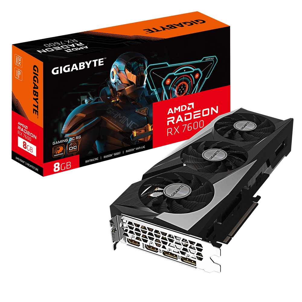 Gigabyte Radeon RX 7600 8G OC GAMING GV-R76GAMING OC-8GD