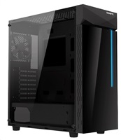 GIGABYTE skrinka GB-C200G, RGB osvetlenie, bez zdroja, priehľadná bočnica, Mid tower