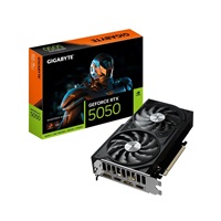 GIGABYTE VGA NVIDIA GeForce RTX 5050 WINDFORCE OC V2 8G, 8G GDDR6, 2xDP, 2xHDMI GV-N5050WF2OCV2-8GD
