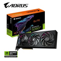GIGABYTE VGA NVIDIA GeForce RTX 5060 Ti AORUS ELITE 16G, 16G GDDR7, 3xDP, 1xHDMI GV-N506TAORUS E-16GD