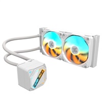 GIGABYTE Vodní chladič GAMING 240 ICE, 2x120mm, ARGB, LGA1851, AM5, bílá GP-GIGABYTE GME 240I