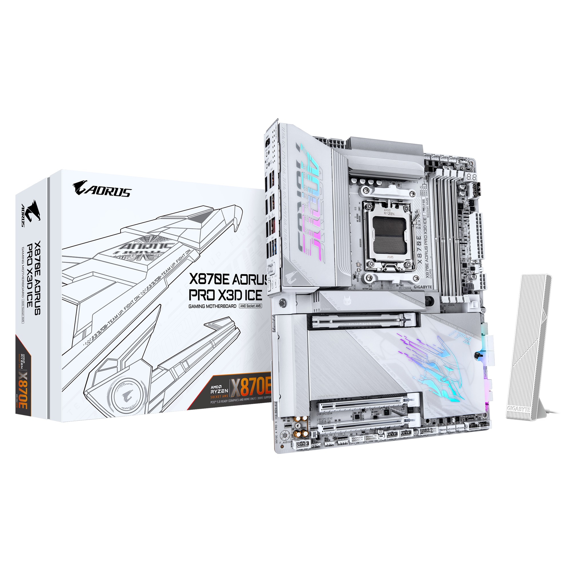 GIGABYTE X870E AORUS PRO X3D ICE/AM5/ATX X870E A PRO X ICE