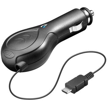 goobay Nabíjecí zdroj s navíjecím kabelem a micro USB pro mobilní telefony do automobilu 0,8A ppadapter-84