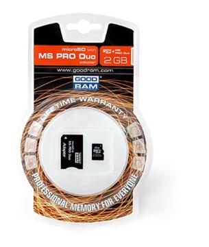 GOODRAM 2GB Micro Secure Digital + MS Pro Duo adapter USDMSPD2GBNR