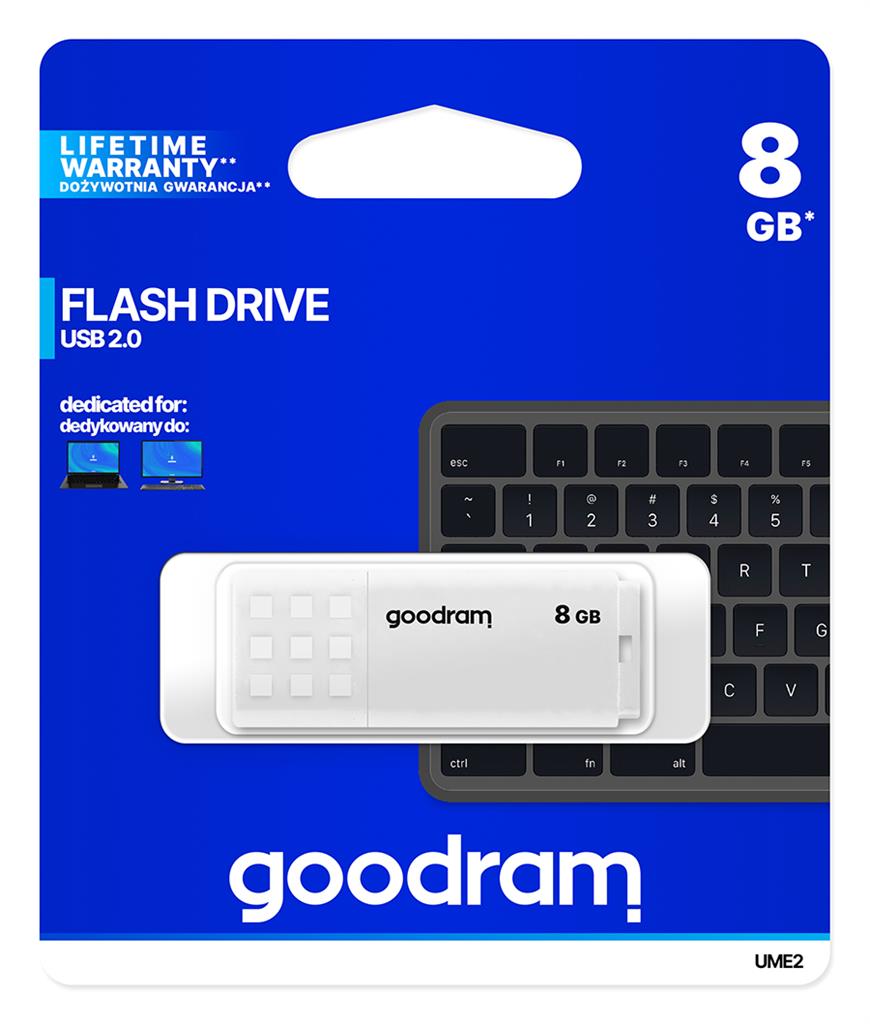 GOODRAM UME2-0080W0R11 GOODRAM memory USB UME2 8GB USB 2.0 White