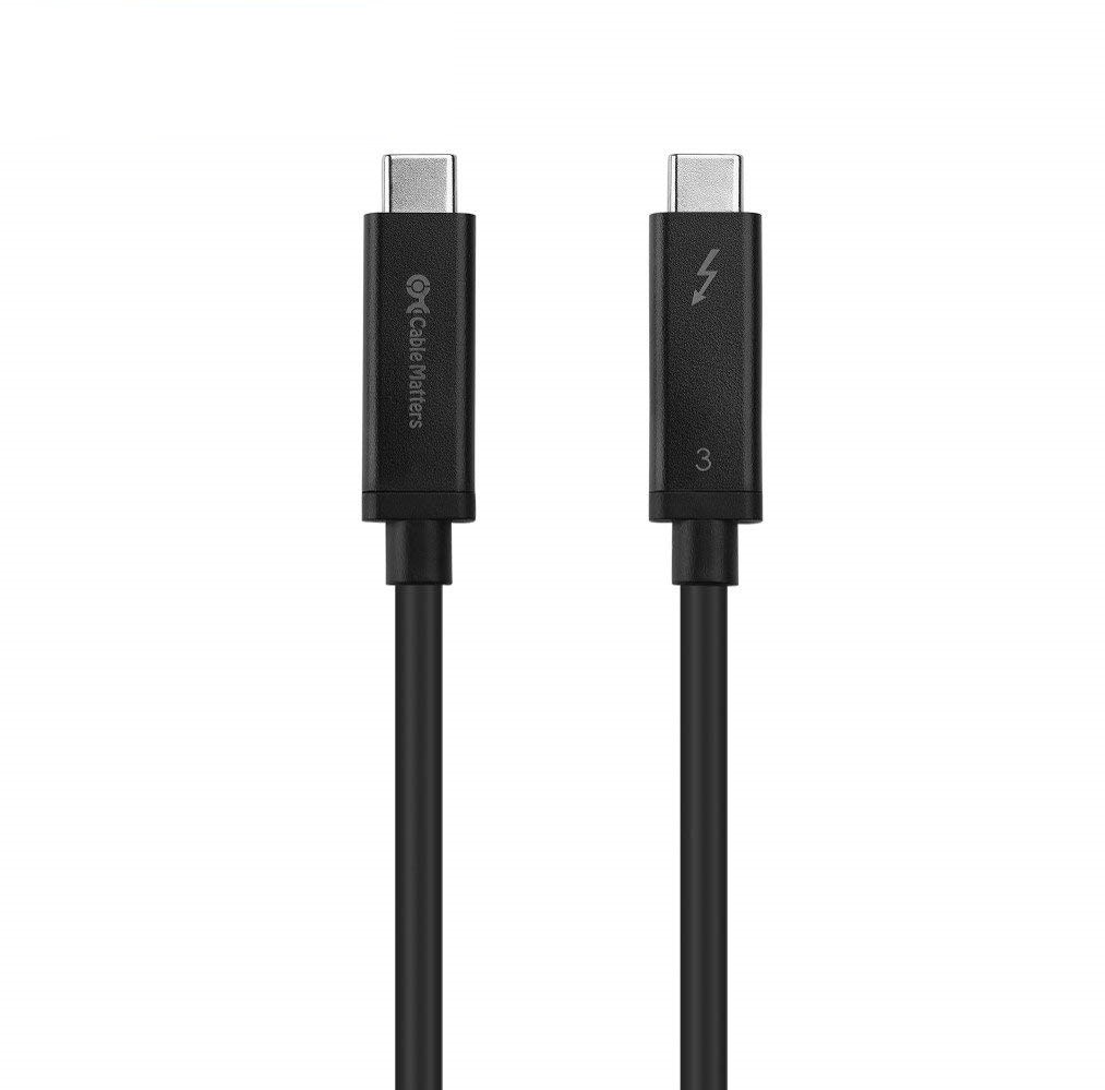 Goodway - Kabel Thunderbolt - USB-C (M) do USB-C (M) - Thunderbolt 3 - 5 A - 1 m - aktivní 4Z50P35645