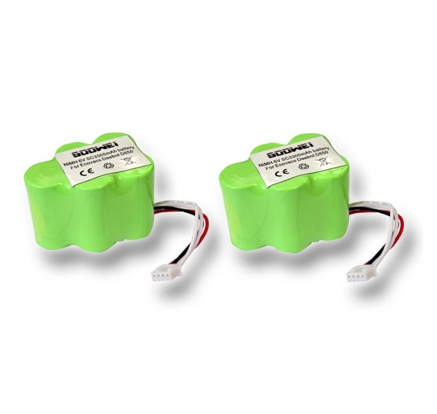 GOOWEI ENERGY Baterie Ecovacs Deebot D62, D66, D73, D76, D77, 3300mAh, sada 2 ks baterií 2x6V E6678